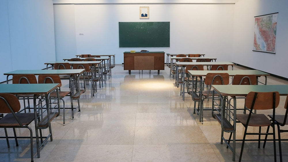 Bright classroom