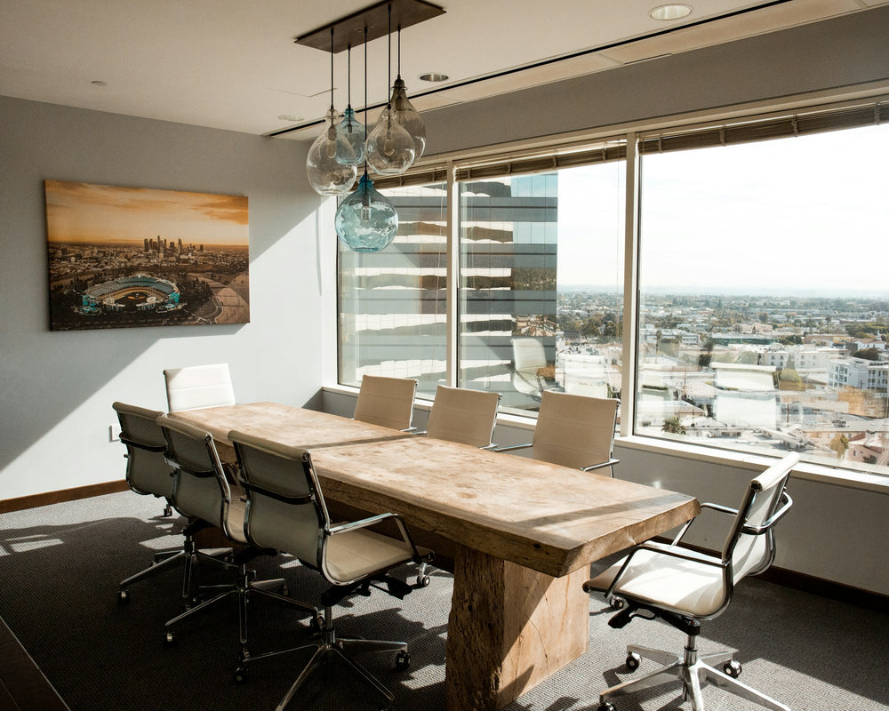Bright conference room